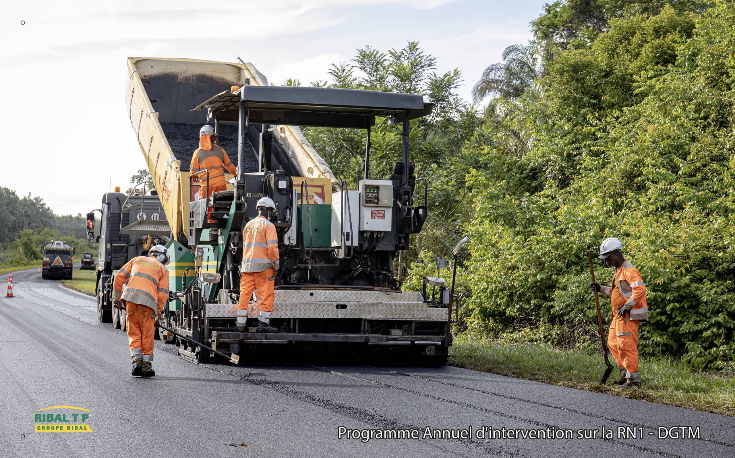 Colas Ribal TP - Programme annuel d'intervention sur la RN1 Guyane